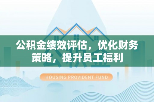 绿岛公积金绩效评估，优化财务策略，提升员工福利