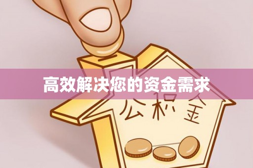 绿岛高效解决您的资金需求