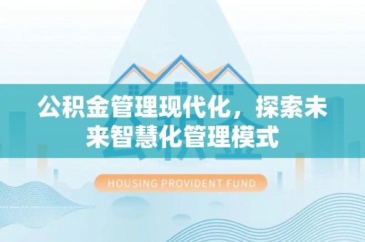 绿岛公积金管理现代化，探索未来智慧化管理模式