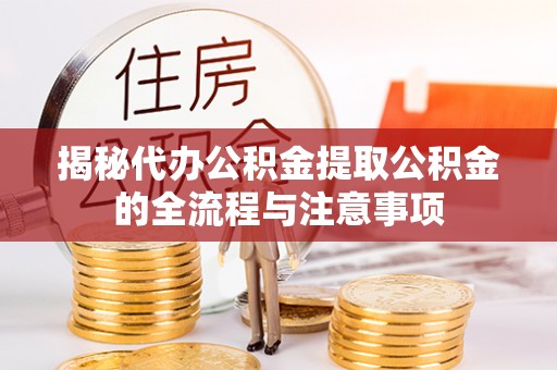绿岛揭秘代办公积金提取公积金的全流程与注意事项