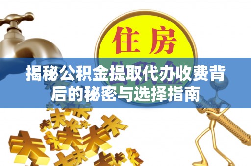绿岛揭秘公积金提取代办收费背后的秘密与选择指南