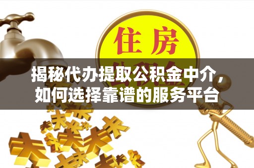 绿岛揭秘代办提取公积金中介，如何选择靠谱的服务平台