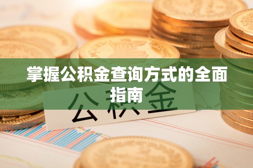绿岛掌握公积金查询方式的全面指南