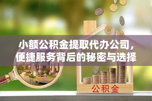 绿岛小额公积金提取代办公司，便捷服务背后的秘密与选择指南