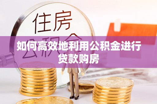 绿岛如何高效地利用公积金进行贷款购房