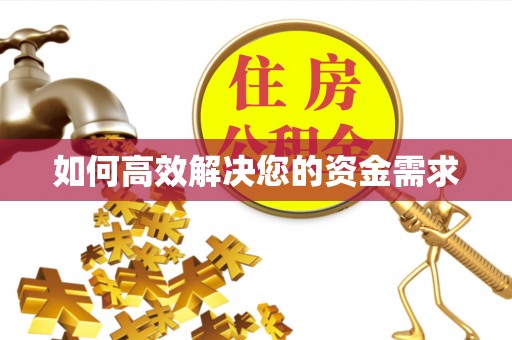 绿岛如何高效解决您的资金需求