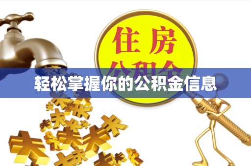 绿岛轻松掌握你的公积金信息